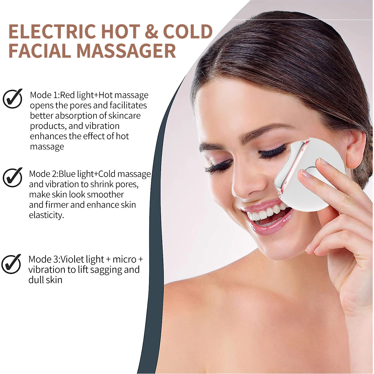 Ems Facial Massager Microcurrent Facial Device Beauty Instrument Led Hot Compress Face Lifting Tightening Machine Gua Sha Device