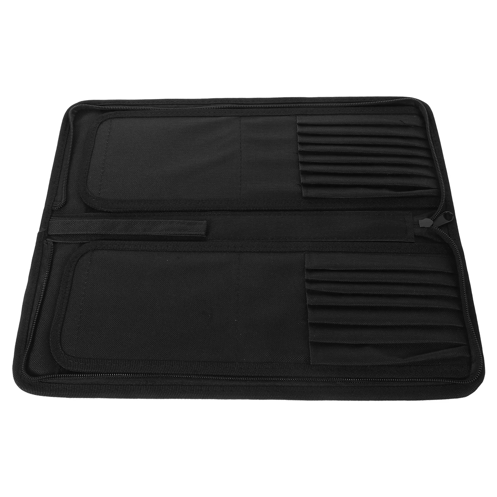 1pc 15 슬롯 페인트 브러시 롤업 홀더 아티스트를위한 내구성있는 캔버스 파우치 수채화 유화 도구 보관 주최자 펜