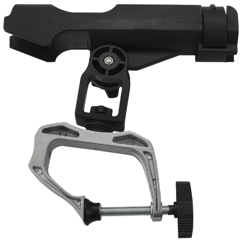 

2Pack Fishing Boat Rods Holder With Large Clamp Opening 360 Degree Adjustable Fishing Rod Racks Folding Holder