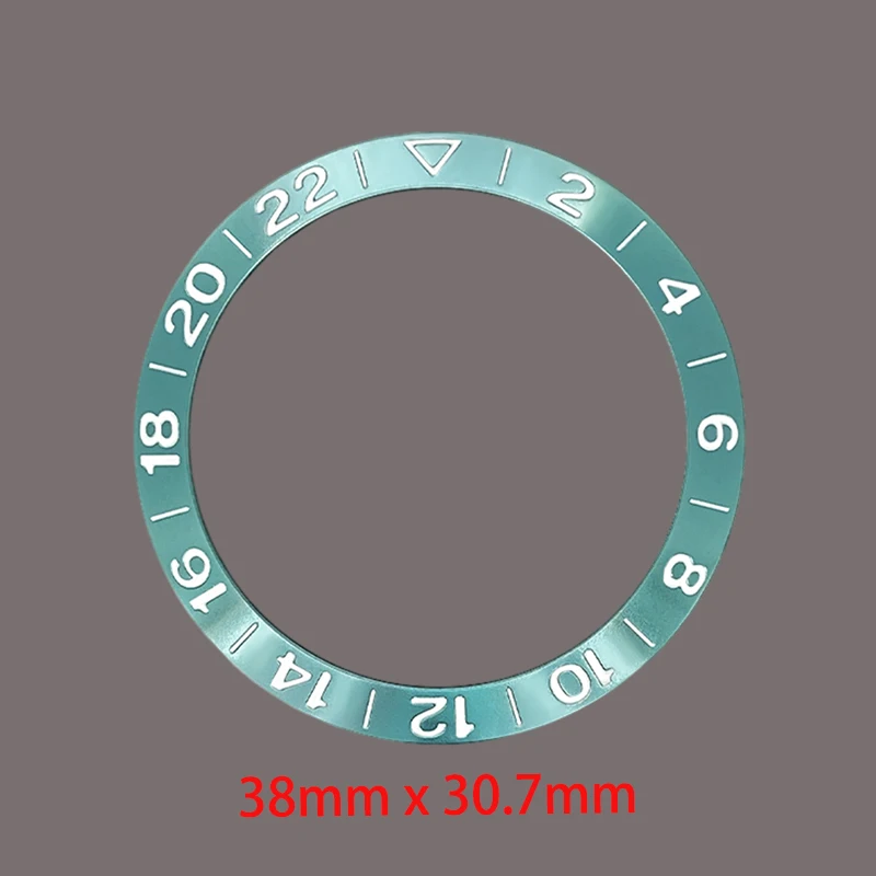 Curved Aluminium Watch Bezel Insert - 38mmx30.7mm