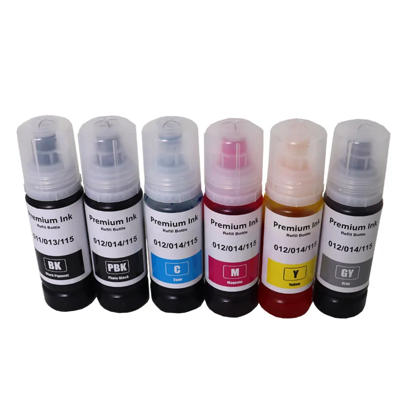Refill Ink 70ML for Epson L8160 L8168 L8180 L8188 ET-8500 ET-8550 EW-M873T EW-M973A3T 552 554 011 012 013 014 114 115 116 printer supplies,ink cartridge,inkjet ink cartridge