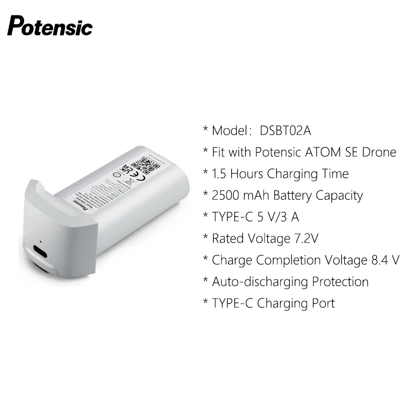 Batterie Drone ATOM SE 2500mAh 31min Vol - Puissante et Fiable
