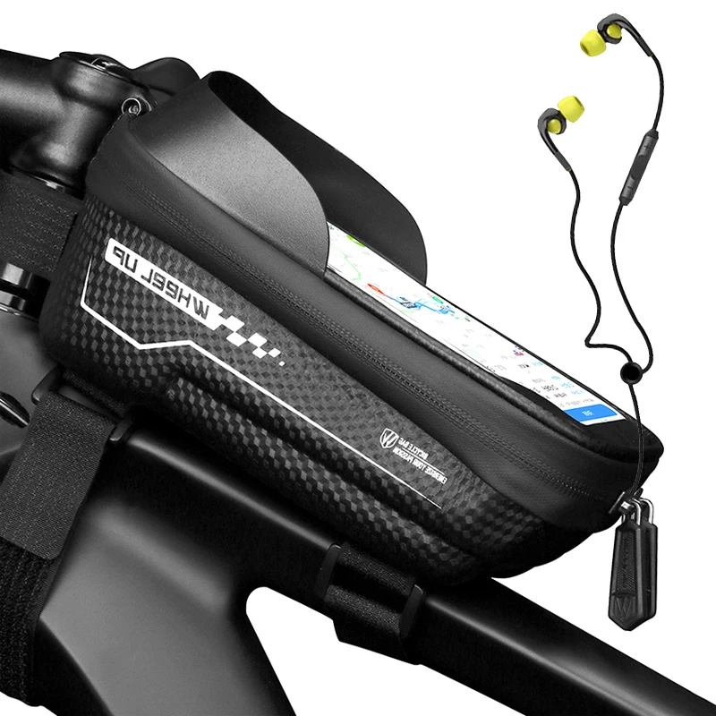 

Hard Shell 6.2" Inch Bicycle Phone Bag Rainproof Shade Mountain Bike Bag Front Mtb Accesorios Cycling Top Tube Bag