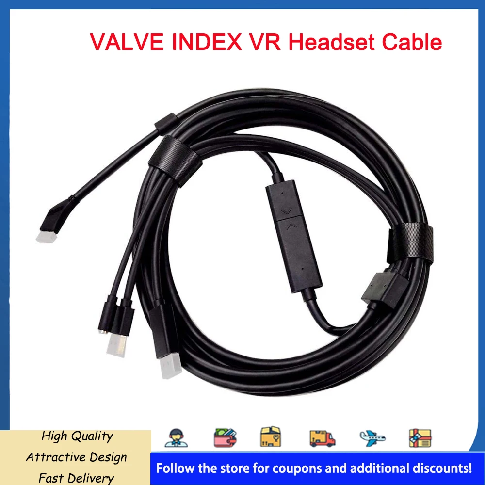 Trident Cable Valve Index Cord Replacement Valve Index Tether And