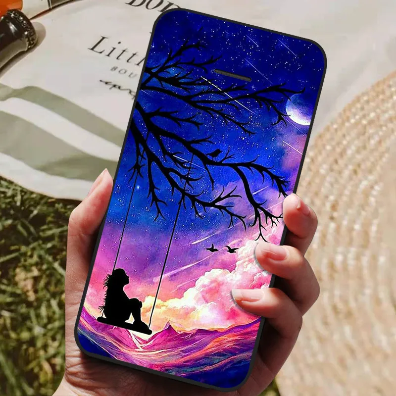 Sleek Black Silicone TPU Phone Case - Durable Soft Cover with Protective Bumper Design