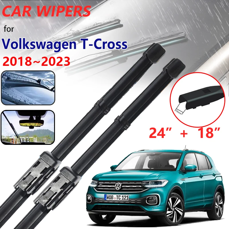 for Volkswagen VW T-cross 2022 Accessories C11 2018~2023 Car Wiper Blades  Cutter Boneless Frameless Windscreen Windshield Rubber - AliExpress