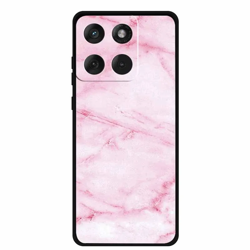 Luxury Iridescent Flower Marble Aesthetic Silicone Case - Soft Ultra-Thin Design
