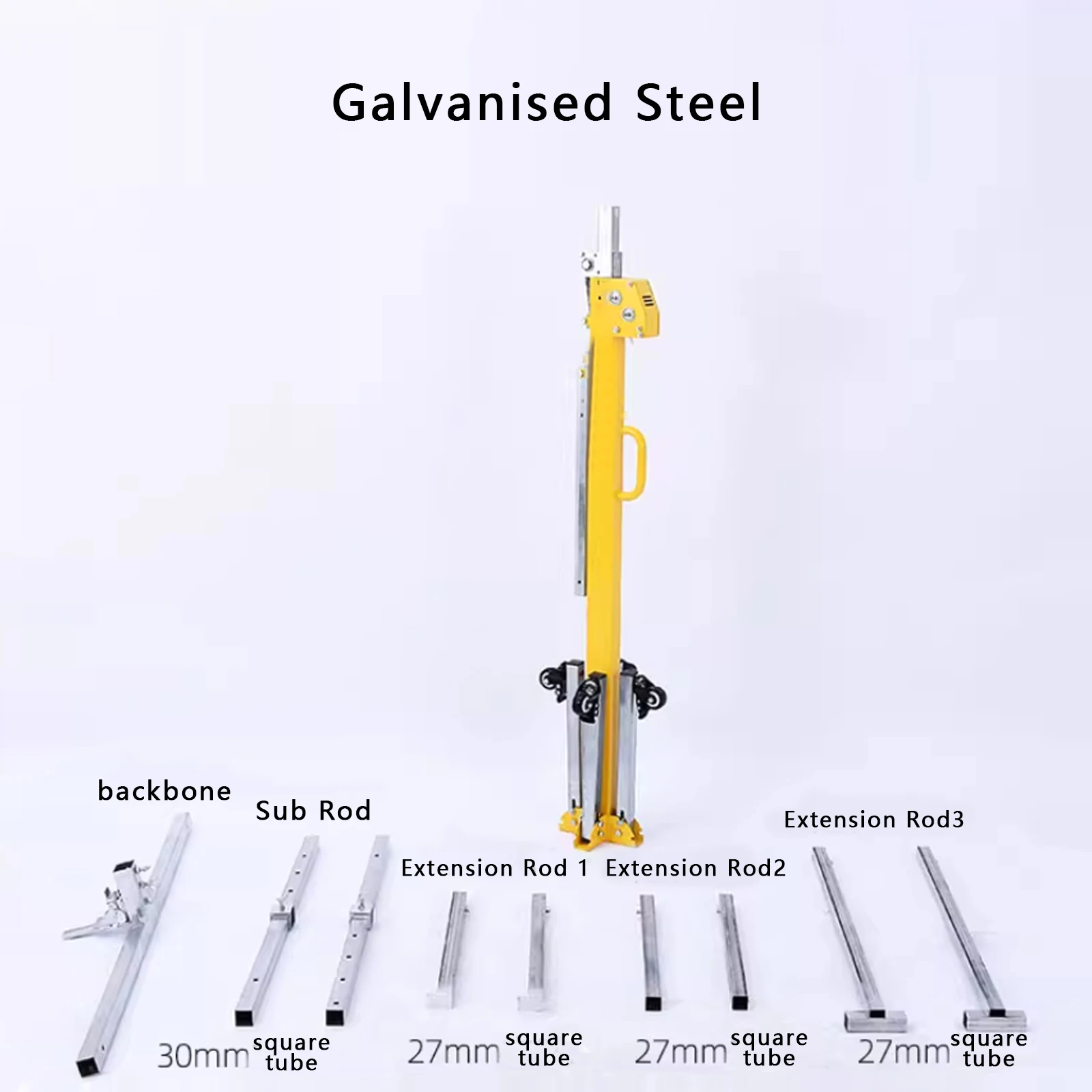 3-in-1 Multi-function Gypsum Board Lift 4m Lifting Height Portable Small Ceiling Tool Plate Lifter