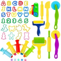 Dough Tools Playdough Mold Set for Kids Various Shape Needle Tube Letter Number Plasticine Accessory Children Craft Puzzle Toys 1