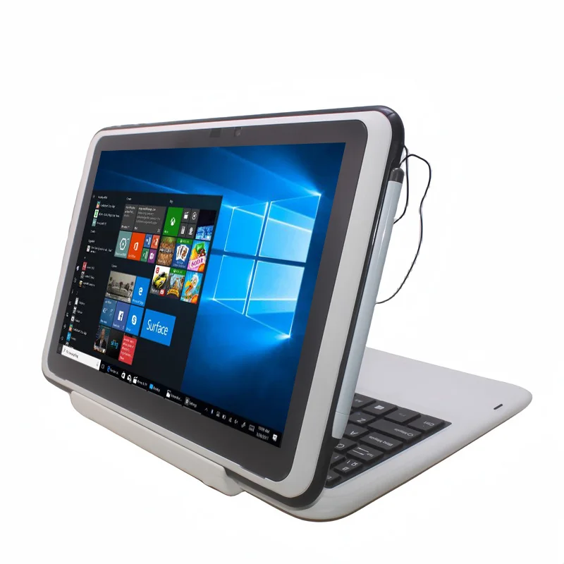 64 Bit 10.1 '' Windows 10 PC With Keyboard 2GBRAM 32G ROM C2 Gift Passive Pen X5- Z8350 CPU Tablet Dual Camera WIFI Quad Core 3