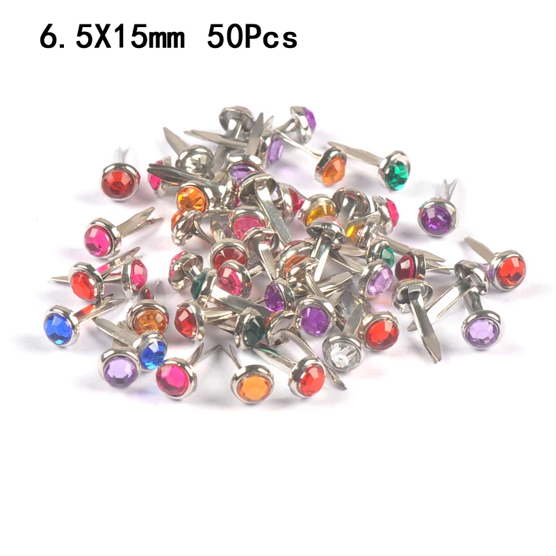 Colorful Round Metal Brads DIY Crafts Scrapbooking Embellishment Fastener Handwork Decoration Accessories Brads metal brads