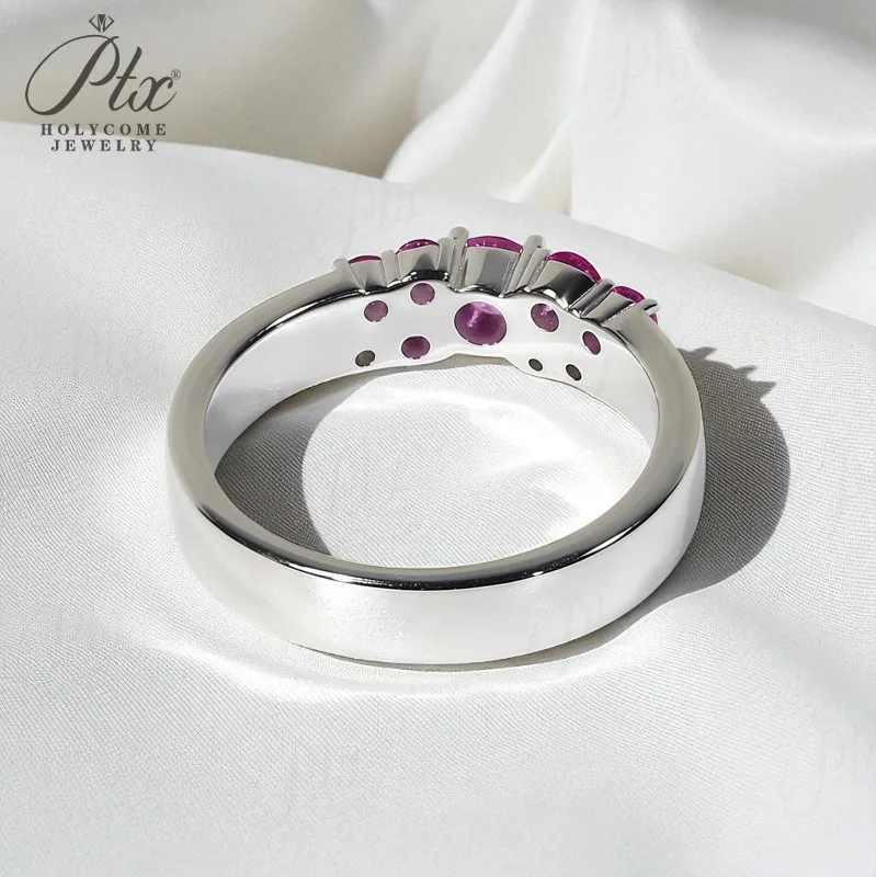 14K Ring Blütenknospenform Rosa Saphir 10K 925 Sterling Silber Ehering ​ Schmuck für Frauen, Geschenke, süßer Stil, romantischer Charme – Detail 21