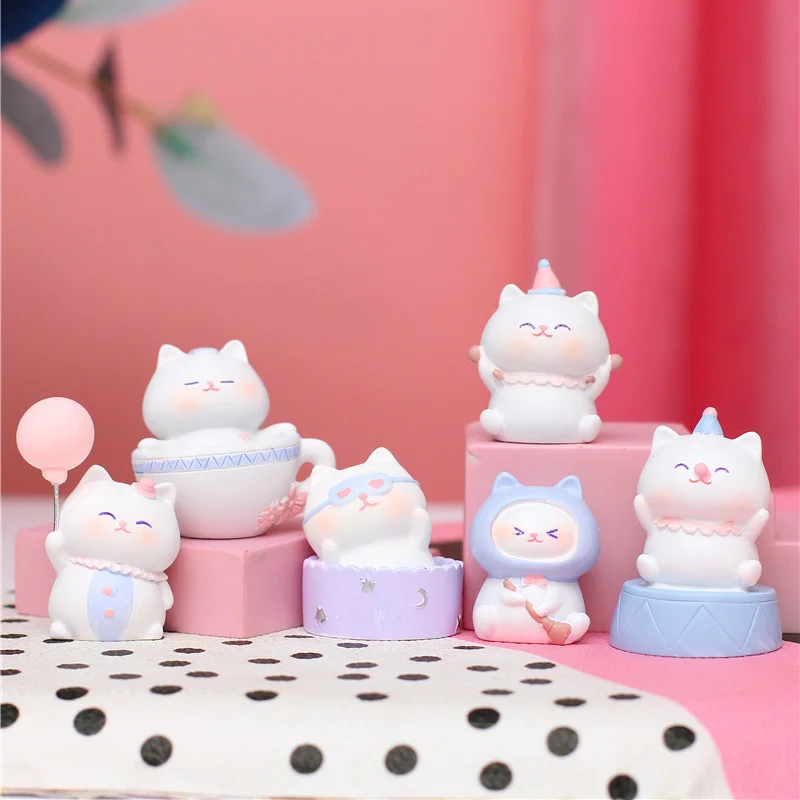 

Новая японская Милая кошка, животное, необычный подарок, детские игрушки, мини-украшения, кошка Сакура, еда для кошек, аксессуары для кукольного домика