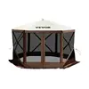 SucceBuy Pop-up Camping Gazebo Camping Canopy Shelter 6 Sided 12' x 12' / 10' x 10' Sun Shade Tents & Canopies Camping & Hiking 1