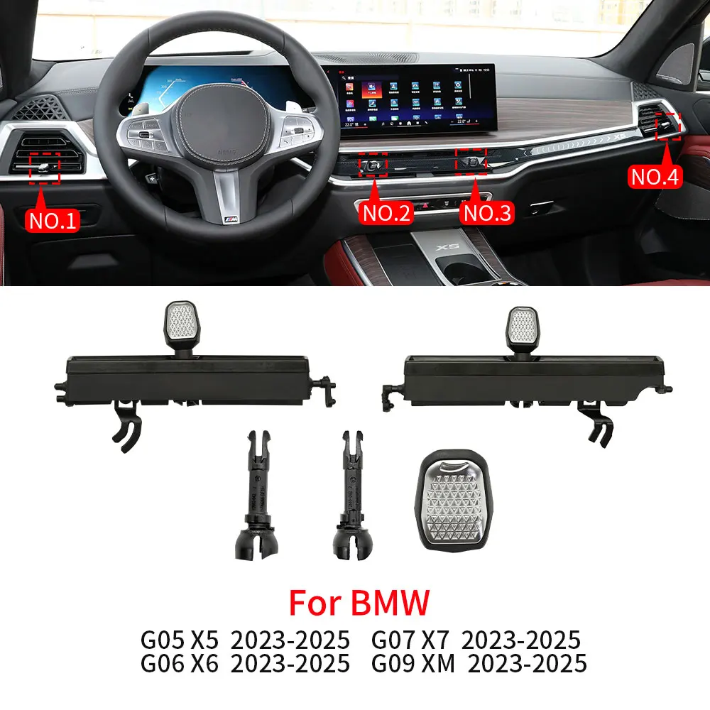For BMW G05 G06 G07 G09 Car Front Console AC Vent Grille Air Conditioning Outlet Knob Accessory For BMW X5 X6 X7 XM -