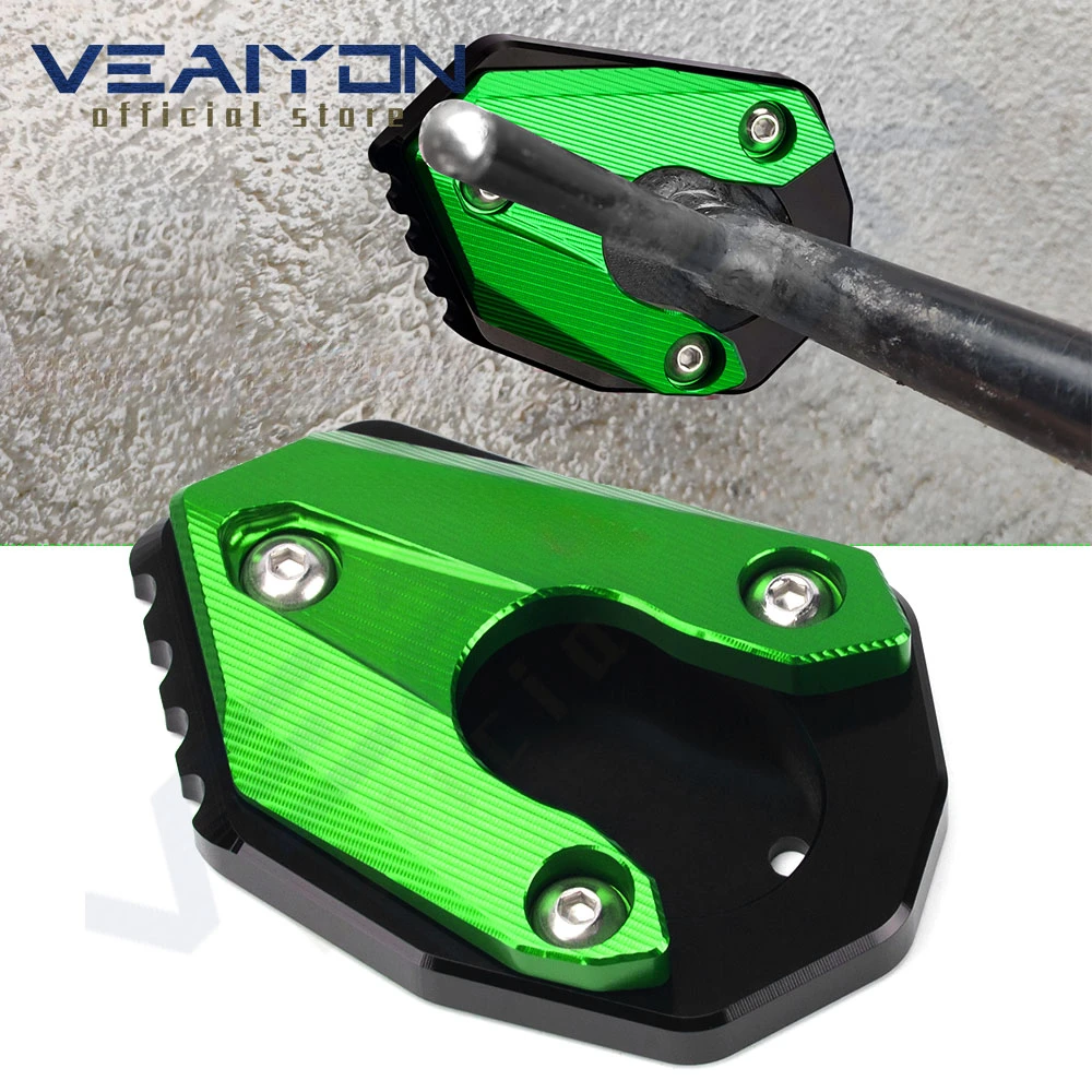 

For KAWASAKI 300 Nin-ja650 Nin-ja1000 Nin ja 300 650 1000SX Motorcycle Kickstand Side Stand Pad Enlarge Extension Foot Plate