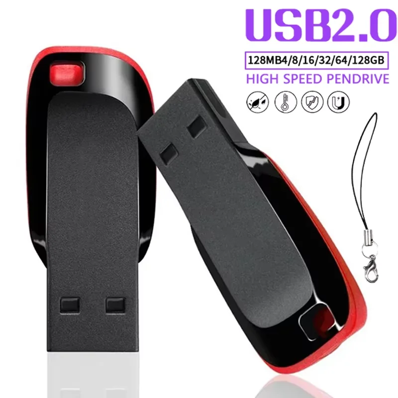 High Speed USB Pendrive 64GB 32GB 16GB 8GB Memoria USB Memory Stick Pen Drive USB Flash Drives Waterproof U Disk 128GB 1