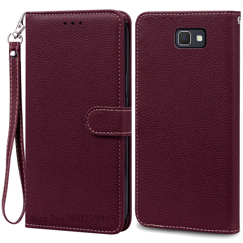 Leather Wallet Flip Cover for Samsung Galaxy J7 Prime