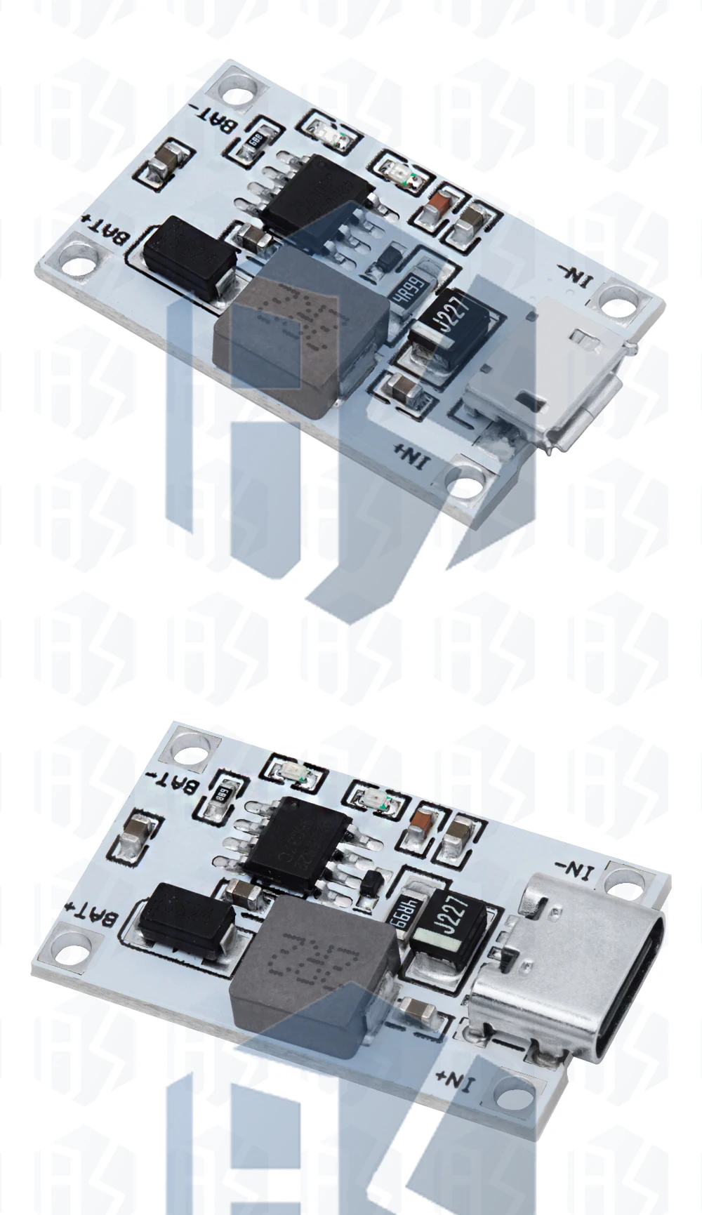 1~10 Stück 5V 2A Lithium-Akku-Ladegerät mit Aufwärtsschutzplatine 2S 7.4V 8.4V Boost-Power-Modul Li-Po Li-Ion 18650 Micro Type-C – Detail 7