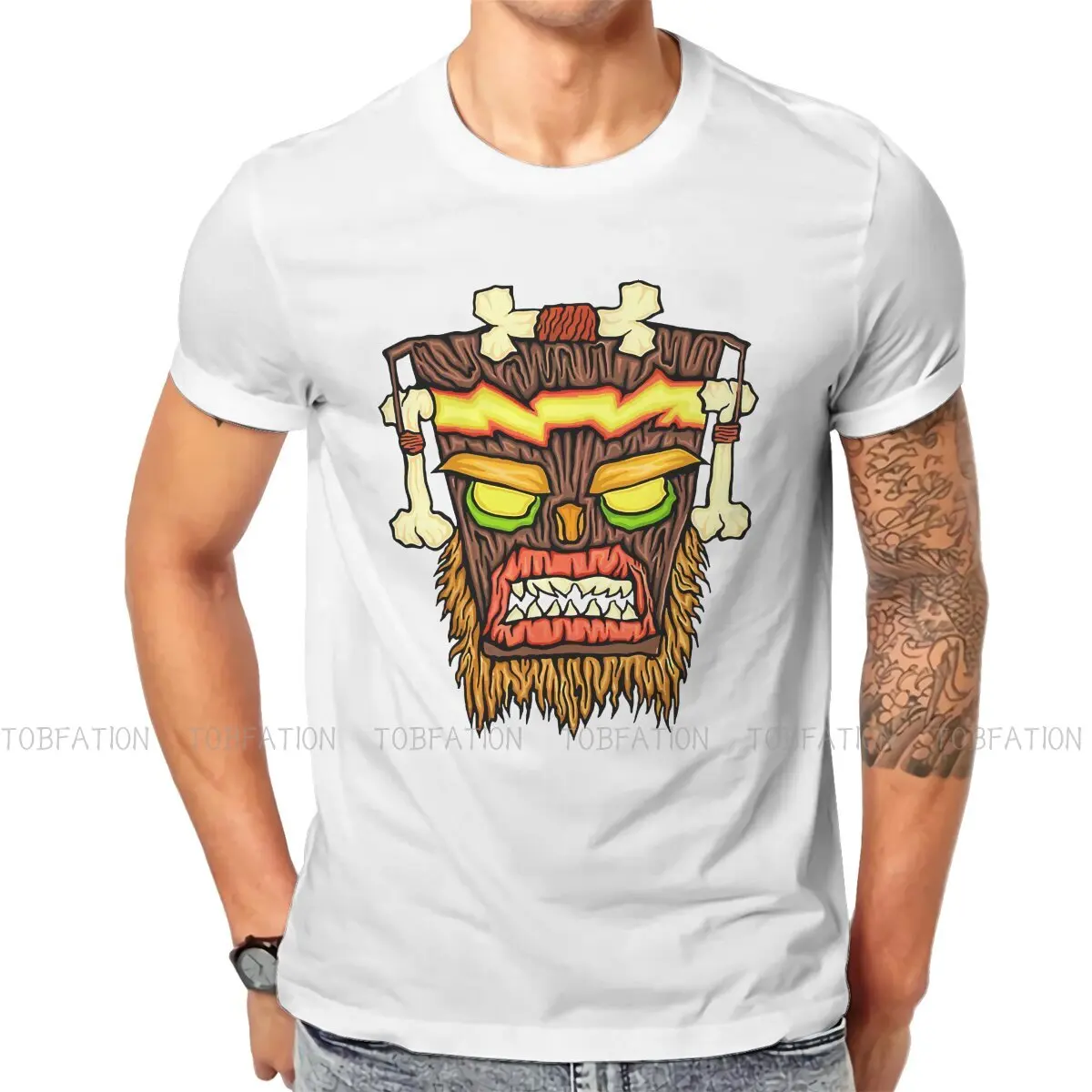 Crazy Dog Racing Tshirt Girocollo Crash Bandicoot Game Maglietta Classica In Puro Cotone Magliette Da Uomo Nuovo Design Grande Vendita
