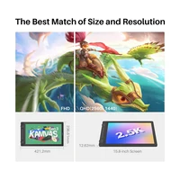 Huion Kamvas 16 (Gen 3) Graphics Tablet Monitor 16K Levels Pressure PenTech 4.0 Pen Drawing Display 15.8 Inch 2.5K QHD Screen 2