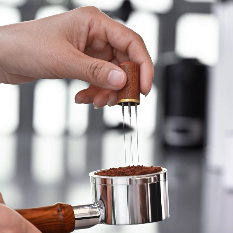 6/8 Needle Stainless Steel Coffee Powder Tamper Espresso Stirrer Distributor Leveler WDT Tools Cafe Stirring Barista Accessories