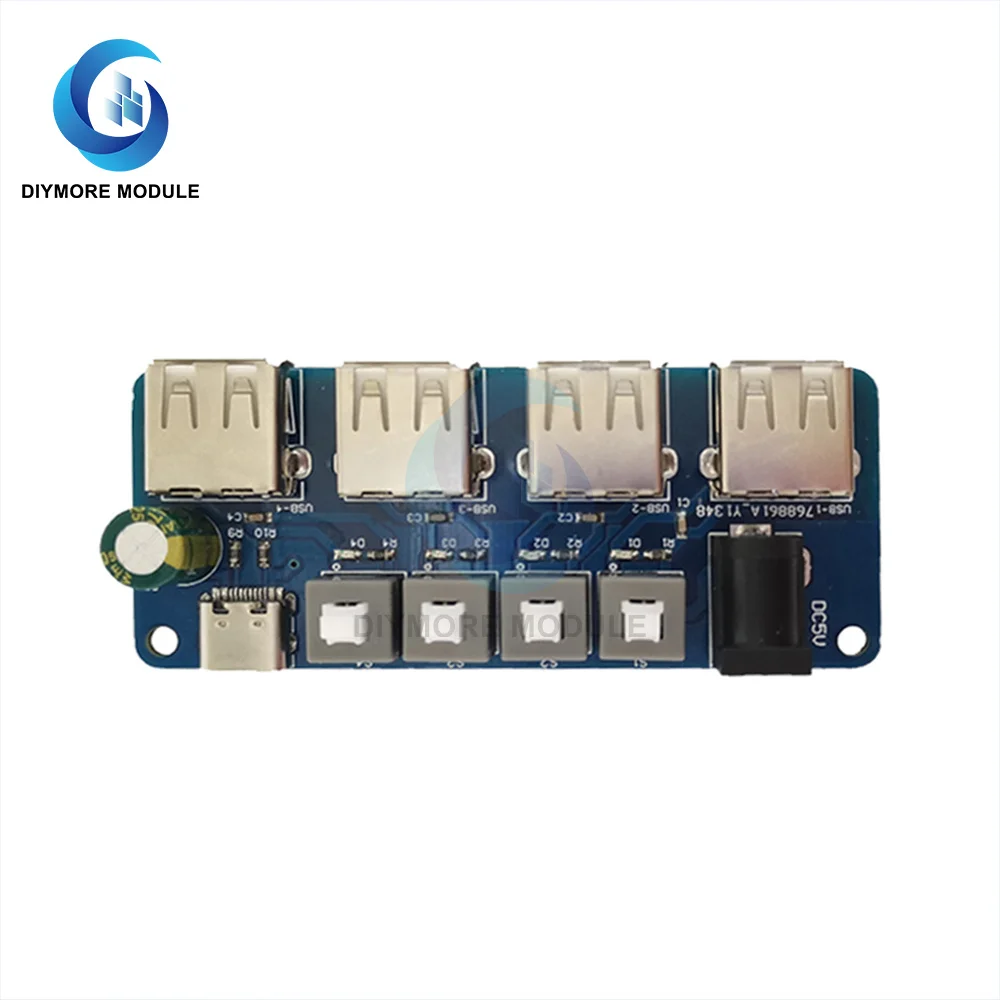 Power Expansion Module Button Control 5v Power Supply 4way Usb