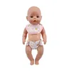 2Pcs Diapers + Bibs Doll Clothes Accessories For 43Cm Baby New Born And 18Inch American Doll Generation Girl's Holiday Gifts 4