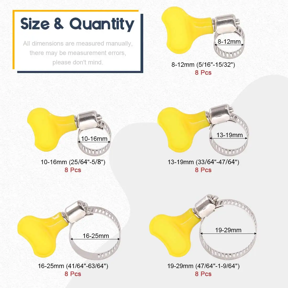 مشابك خرطوم يدوية التشكيل من الفولاذ المقاوم للصدأ...