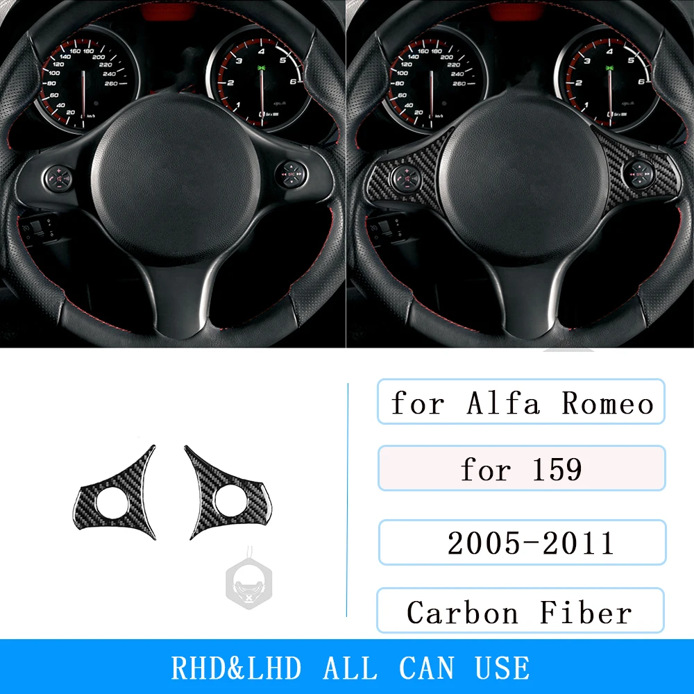 Cornice In Fibra Di Carbonio KUNGKIC Per Alfa Romeo 159 (2005-2023) – Adesiva Per Cambio Manuale