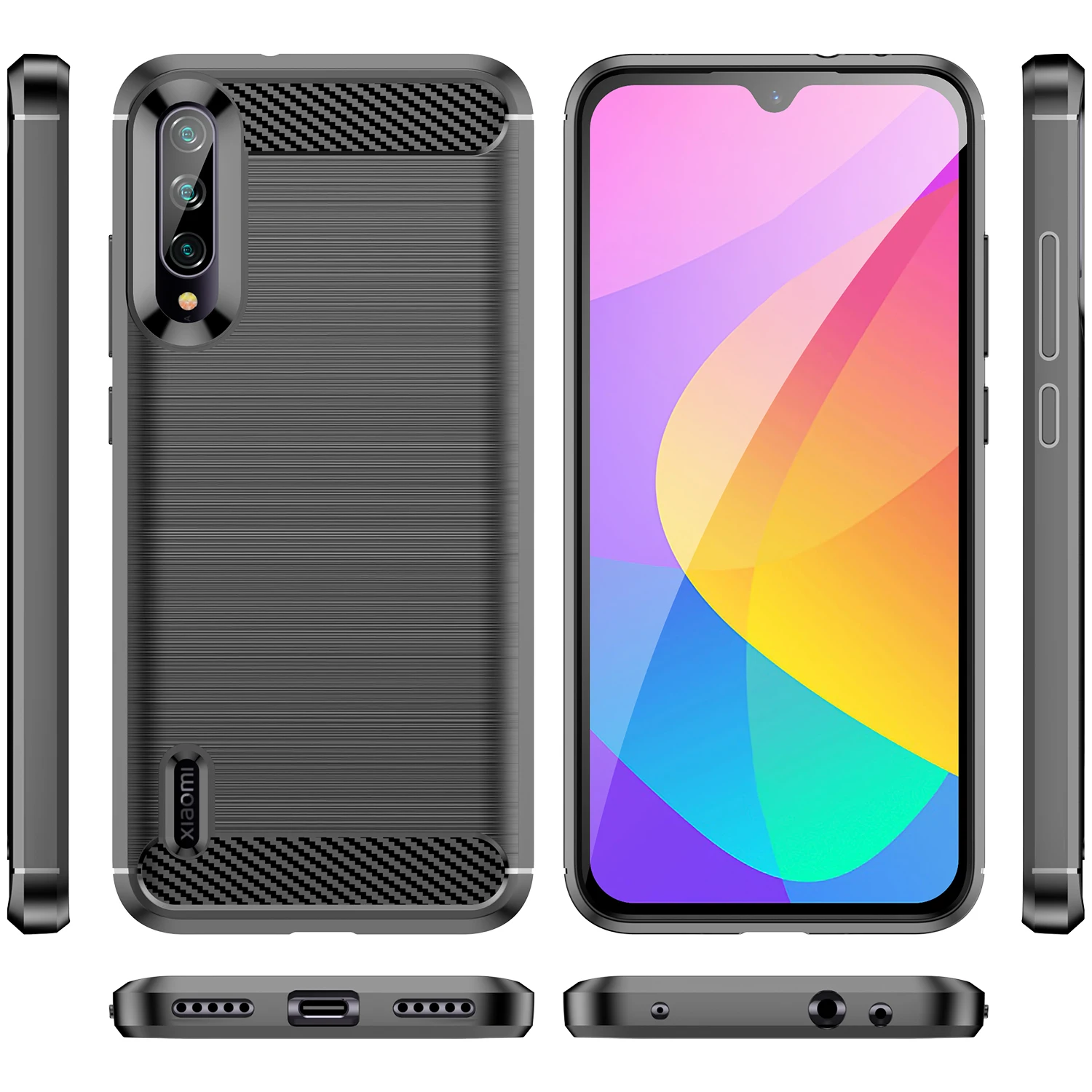 Мягкий силиконовый чехол для Xiaomi Mi 9lite MiA3 lite MiCC9, Роскошный чехол для телефона xiaomi 9lite mi cc9 mi a3lite mi9lite, Матовые чехлы