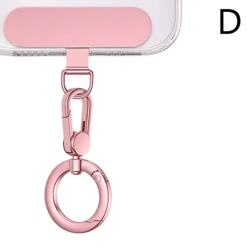 Metal Phone Lanyard Gasket Patch Rotatable Metal Buckle Hanging   Steel Clip Card Cord Tab Mobile Phone Accessories - Image 11