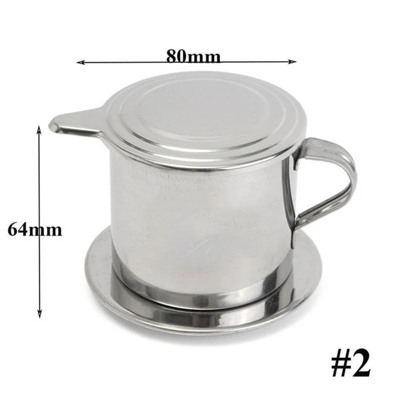 Vietnamese Coffee Dripper Maker Stainless Steel Portable