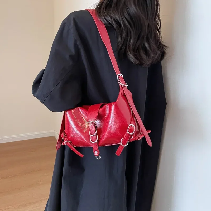 

2023 High Quality Women Bags Autumn New Fashion Simplicity High-capacity Advanced Sense Shoulder Bag Solid Versatile Handbag 가방