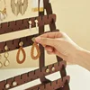 Jewelry Storage Rack Necklace Wood Base Creative Jewelry Storage Organizer for Jewelry Store Retail Dresser Selling Vanity Table 4
