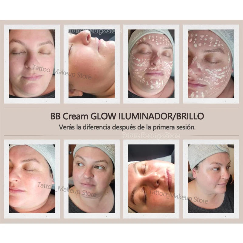 BB Cream Glow Serum Ampoule Essence 8ml Facial Niacinamide/Peptide Foundation Moisturizing Hyaluronic Acid Skin Care Beauty face skin care kit