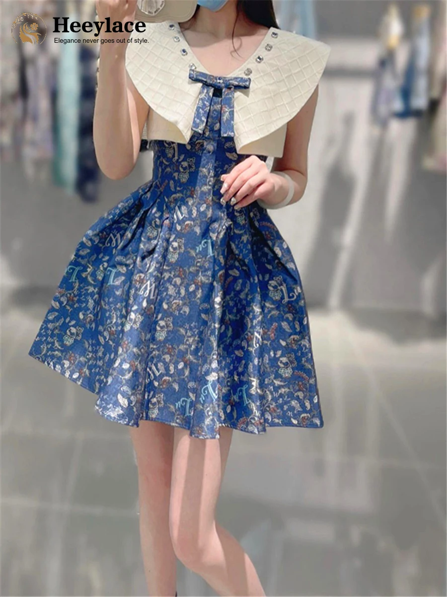 

Women Elegant Super Elegant Dress Designer High Quality Festival Mini Dresses for Lady Birthday Summer Party Evening Chic Femal