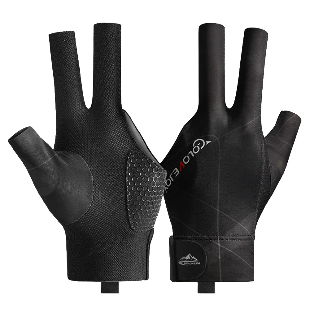 

Practical 1x Gloves And Easy To Use 1pcs Snooker Pool 3 Finger Glove Billiard Glove Cue High Quality Polyester Spandex