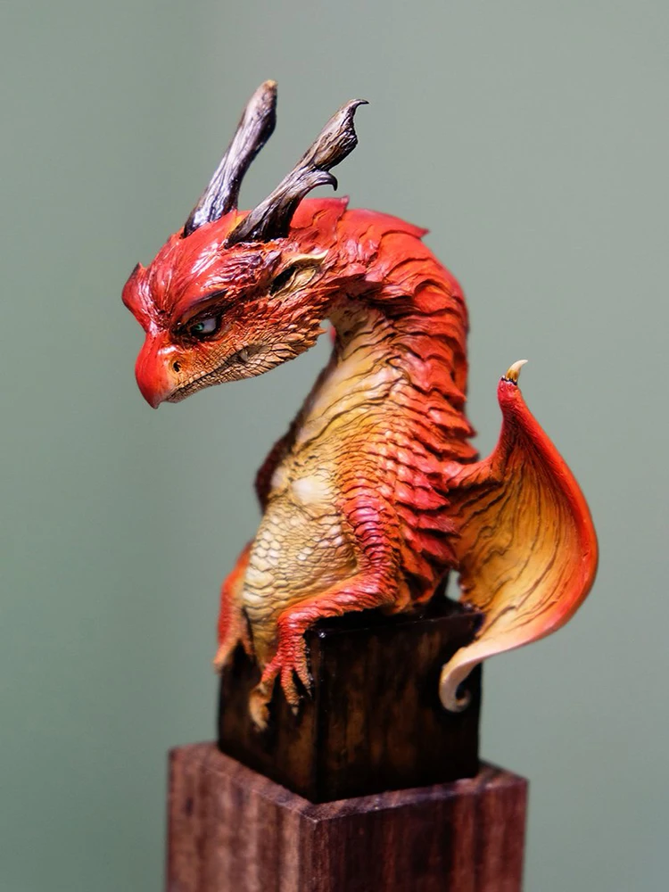 Unbemalter Bausatz 1/8 Drache Jugend hoch 12,2 cm Figur Historische Figur Resin Kit