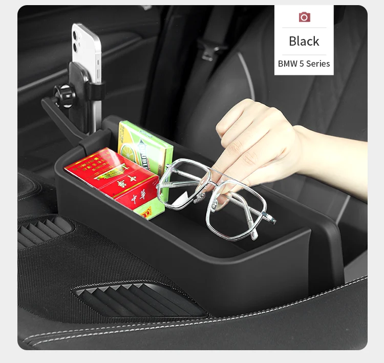 ABS Auto Dashboard Konsole Lagerung Box Verstauen Aufräumen Auto Dash Organizer Gläser Telefon Halter Zubehör Für BMW Series5 G30 G38 – Detail 17