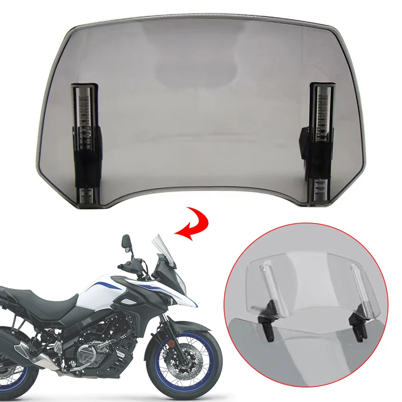 NewMotorcycleWindshieldExtensionSpoilerWindscreenAirDeflector