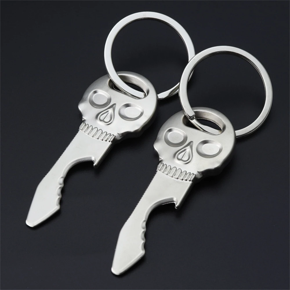 1PCS Keychain Metal Skull Beer Bottle Opener Keyring bottle opener,wine opener