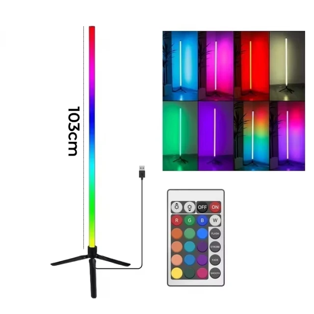 Smart App-Controlled Dimmable RGB LED Floor Light