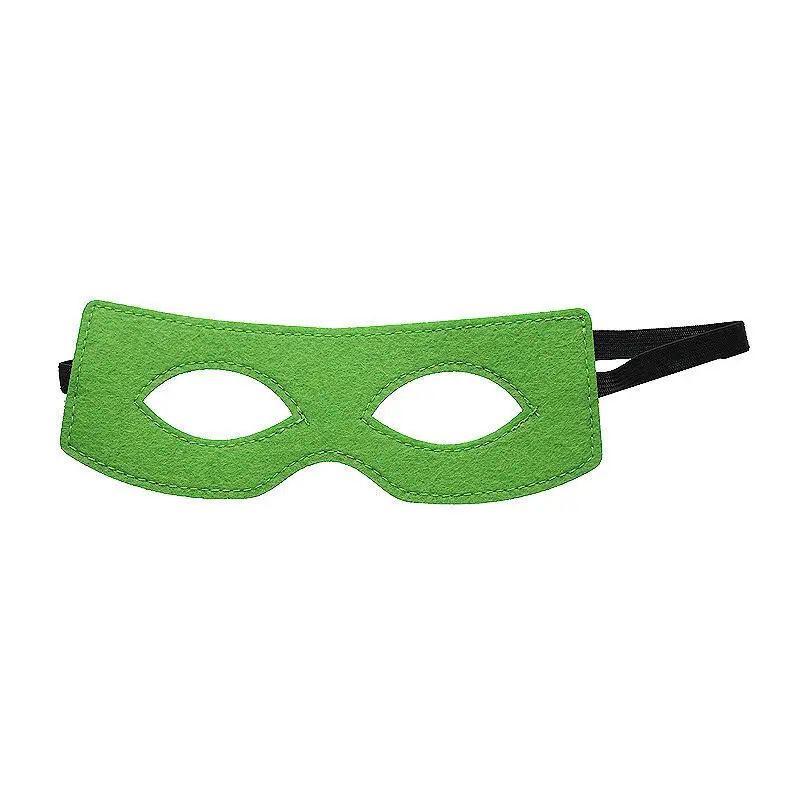 Multicolor Felt Masks Eye Masks Half Mask Adult Kids Cosplay Props Elastic Ribbon For Boys Girls Halloween Masquerade Party superhero mask