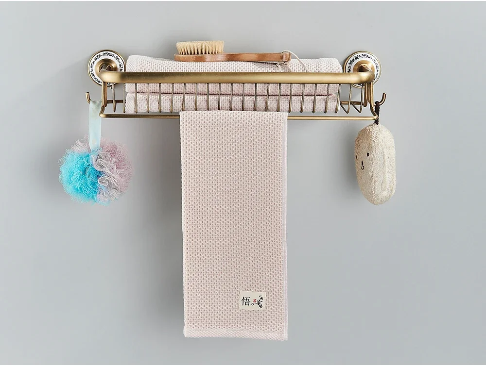 Description Picture 4 of itemBathroom Accessory Antique Brass Luxury Paper Holder Toilet Brush Rack Commodity Basket Shelf Soap Dish Towel Ring & Hair Dryer