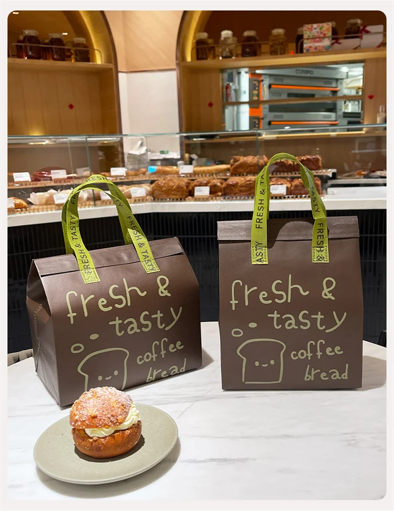 Brown Insulated Tote Bags 🥡 – Reusable Non-Woven Food Delivery Pouches for Hot and Cold... - SKU ITB01015 - UGI Packa...