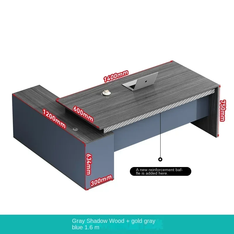 # מדף שולחן משרדי פינתי לספקי כתיבה, שולחנות מחשב מפוארים אירופיים, מסדרונות מודרניים