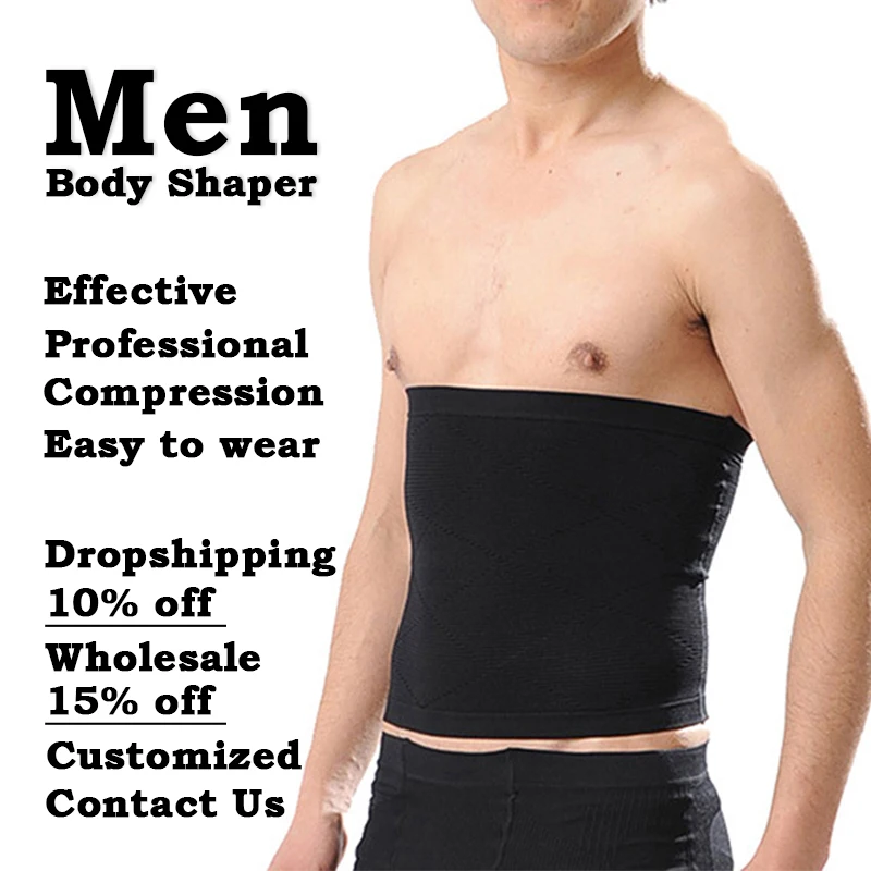 

New Men Waist Belt Body Shaper Slimming Trainer Corset Compression Strap Belt Underwear Shapewear MSYJ-8102