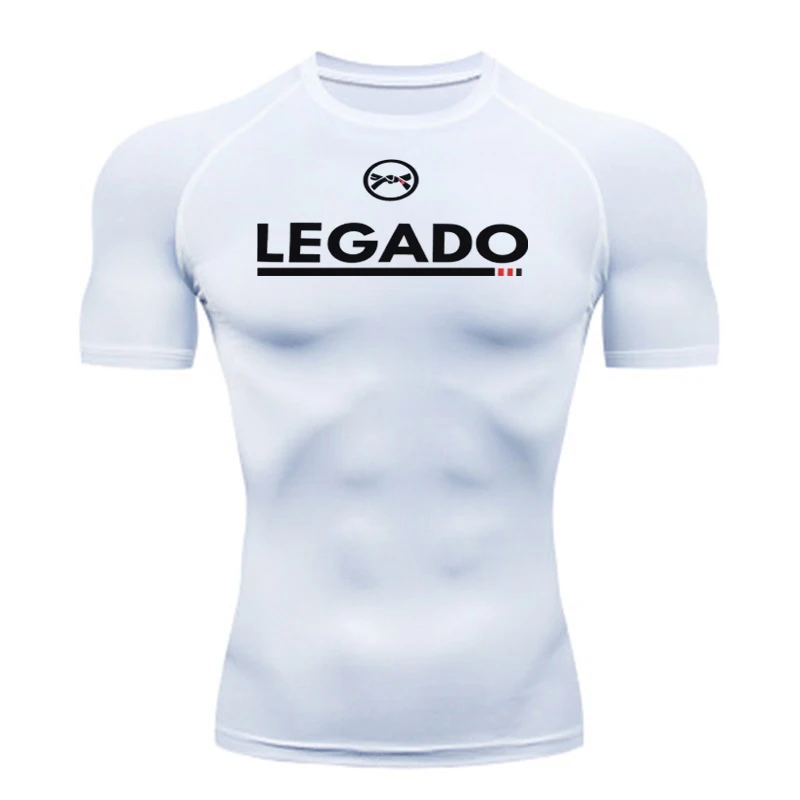 Mens Compression Long Sleeve T-Shirt for Running Gym Workout Top Fitness Athletic Shirt Moisture-Wicking Sportswear Jogging Tee
