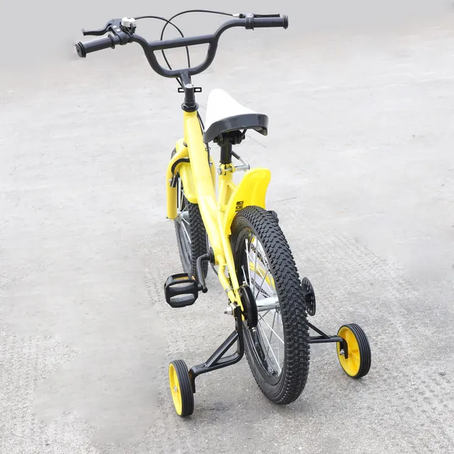 Vélo sportif pour enfants, vélo pour enfants de 16 pouces pour 3 à 8 ans avec hauteur réglable, roues d'entraînement, rangement 1